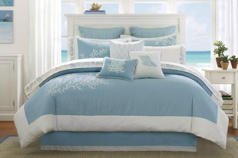 light blue bedroom