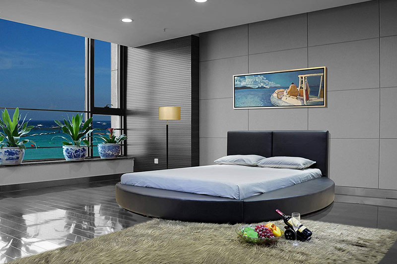 modern round bed