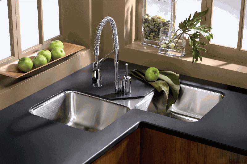 corner kitchen sink