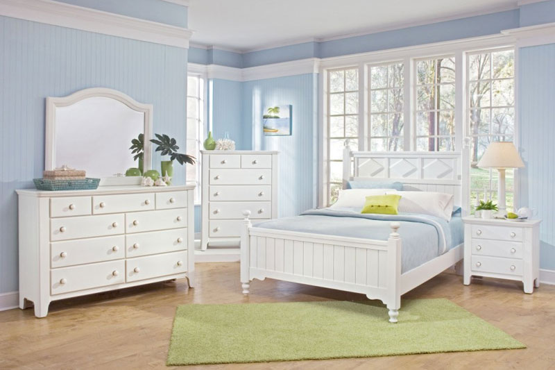 light blue bedroom